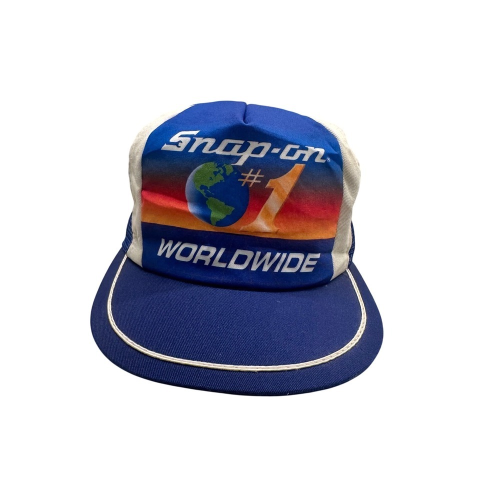 Snap-On Worldwide Trucker Hat Mesh Back Adjustable Snapback Cap DMG SNAP